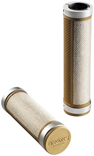 Brooks 809 402 04 - Manillar Unisex Cambium Rubber Grips corto/ largo, 130 - 100 mm