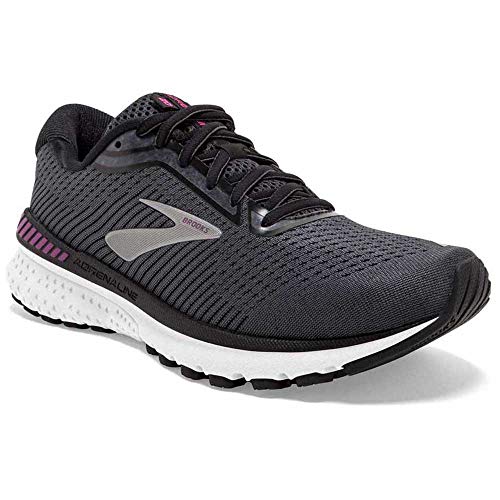 Brooks Adrenaline GTS 20 - Sillín de Bicicleta, Color Negro, Blanco y Gris, Black/White/Hollyhock, 38,5