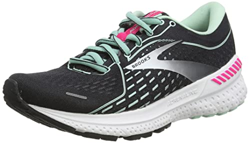 Brooks Adrenaline GTS 21, Zapatillas para Correr Mujer, Negro Rosa, 39 EU