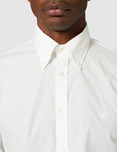 BROOKS BROTHERS 100159446 Camisa Casual, Blanco (White 100), XX-Large (Talla del Fabricante: XXL-) para Hombre