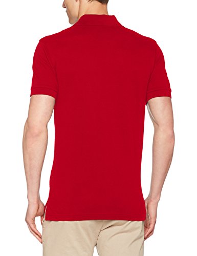 Brooks Brothers Hombre Polo Slim Logo Manica Corta Polo Not Applicable, Rojo (Red 600), M