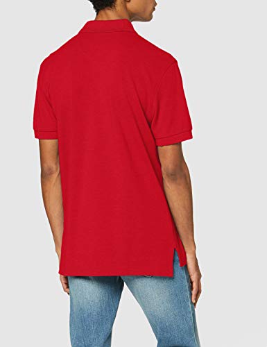Brooks Brothers Hombre Polo Slim Logo Manica Corta Polo Not Applicable, Rojo (Red 600), M