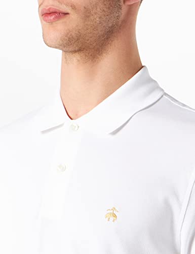 BROOKS BROTHERS Polo Maniche Lunghe, Bianco (White 100), X-Small (tamaño del Fabricante: XL) para Hombre