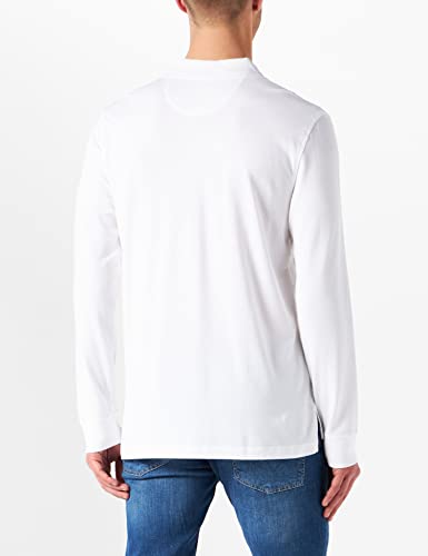 BROOKS BROTHERS Polo Maniche Lunghe, Bianco (White 100), X-Small (tamaño del Fabricante: XL) para Hombre