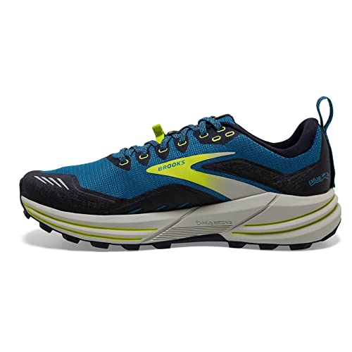 Brooks Cascadia 16, Zapatillas para Correr Hombre, Mykonos Blue Peacoat Lime, 42 EU