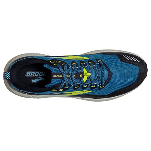 Brooks Cascadia 16, Zapatillas para Correr Hombre, Mykonos Blue Peacoat Lime, 42 EU