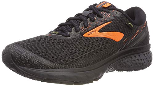 Brooks Ghost 11 GTX, Zapatillas de Running Hombre, Multicolor (Black/Orange/Ebony 038), 45 EU