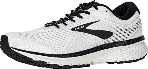 Brooks Ghost 12 - Zapatillas de correr para hombre, Multicolor (blanco/gris/negro (White/Grey/Black)), 42.5 EU