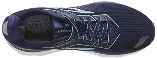 Brooks Ghost 12, Zapatillas para Correr Mujer, Azul Marino/Stellar/Azul, 35.5 EU