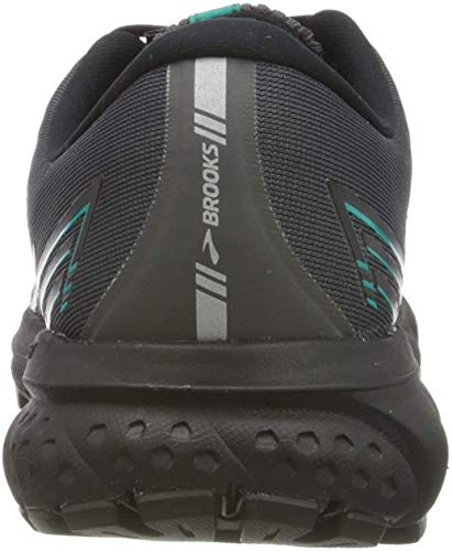 Brooks Ghost 13 GTX, Zapatillas para Correr Mujer, Black/Black/Peacock, 38 EU