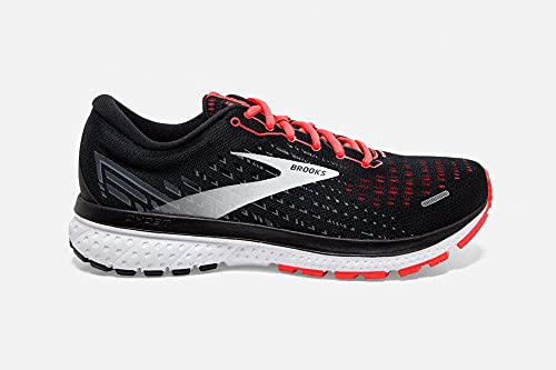 Brooks Ghost 13, Zapatillas para Correr Mujer, Black Ebony Coral, 36.5 EU