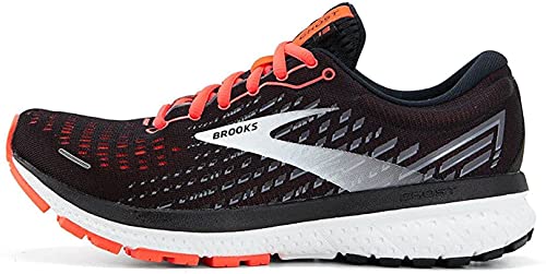 Brooks Ghost 13, Zapatillas para Correr Mujer, Black Ebony Coral, 36.5 EU