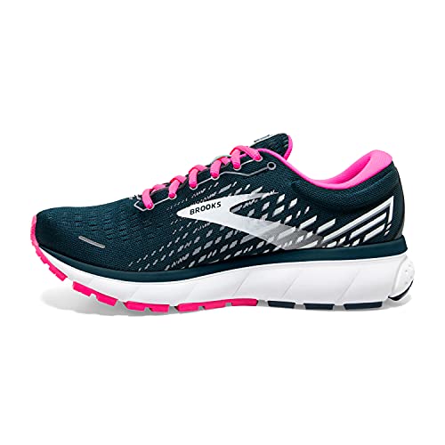 Brooks Ghost 13, Zapatillas para Correr Mujer, Reflective Pond/Pink/Ice, 36.5 EU