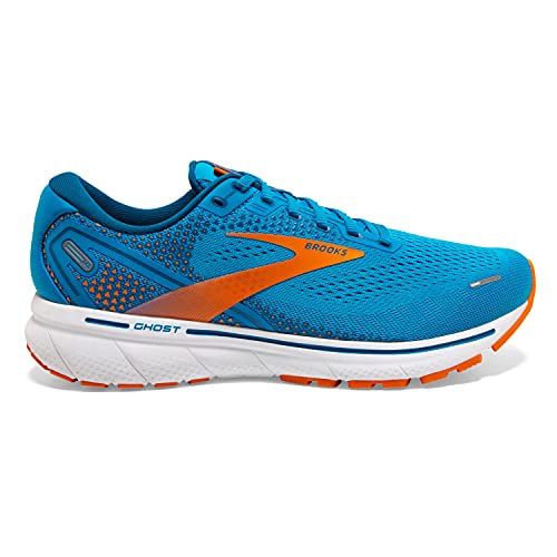 Brooks Ghost 14, Zapatillas para Correr Hombre, Naranja Azul, 43 EU