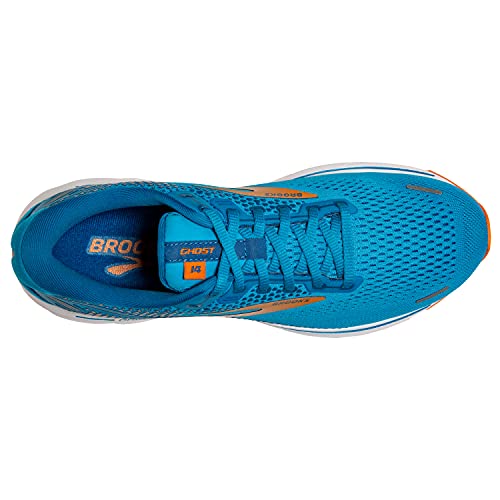 Brooks Ghost 14, Zapatillas para Correr Hombre, Naranja Azul, 43 EU