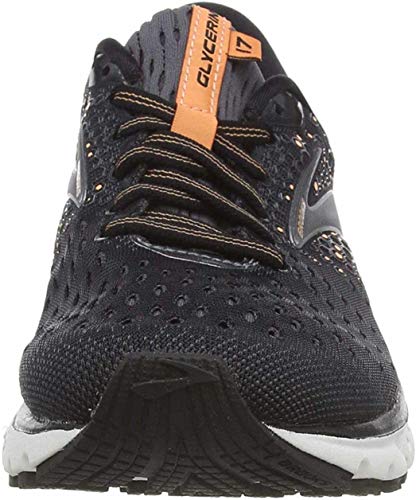 Brooks Glycerin 17, Zapatilla de Correr Mujer, Black Ebony Cantaloupe, 35.5 EU