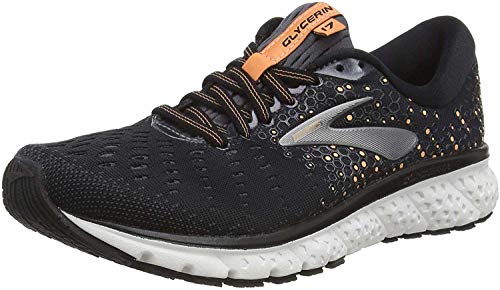 Brooks Glycerin 17, Zapatilla de Correr Mujer, Black Ebony Cantaloupe, 35.5 EU