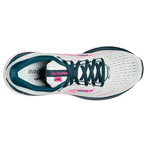 Brooks Glycerin 19, Zapatillas para Correr Mujer, Ice Flow Navy Pink, 36.5 EU