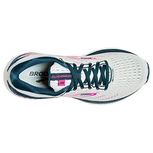 Brooks Glycerin GTS 19, Zapatillas para Correr Mujer, Ice Flow Navy Pink, 37.5 EU