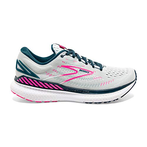 Brooks Glycerin GTS 19, Zapatillas para Correr Mujer, Ice Flow Navy Pink, 37.5 EU