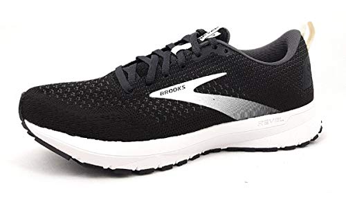 Brooks Revel 4, Zapatillas para Correr Mujer, Black Oyster Silver, 38 EU