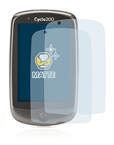 BROTECT Protector Pantalla Anti-Reflejos Compatible con Mitac Mio Cyclo 200 (2 Unidades) Película Mate Anti-Huellas