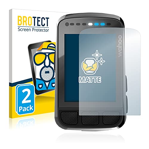 BROTECT Protector Pantalla Anti-Reflejos Compatible con Wahoo Elemnt Bolt V2 GPS (2 Unidades) Película Mate Anti-Huellas