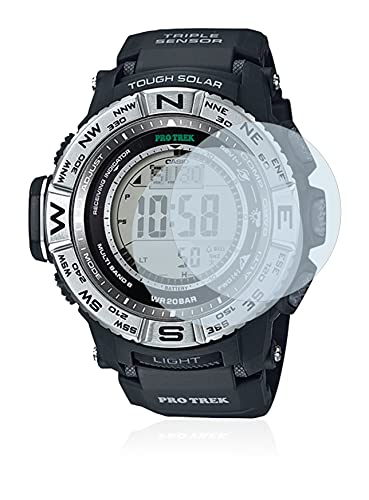 BROTECT Protector Pantalla Compatible con Casio Pro Trek PRW-3500-1 Protector Transparente (2 Unidades) Anti-Huellas