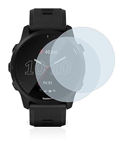 BROTECT Protector Pantalla Compatible con Garmin Forerunner 945 LTE Protector Transparente (2 Unidades) Anti-Huellas