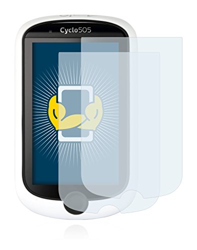 BROTECT Protector Pantalla Compatible con Mitac Mio Cyclo 505 HC Protector Transparente (2 Unidades) Anti-Huellas