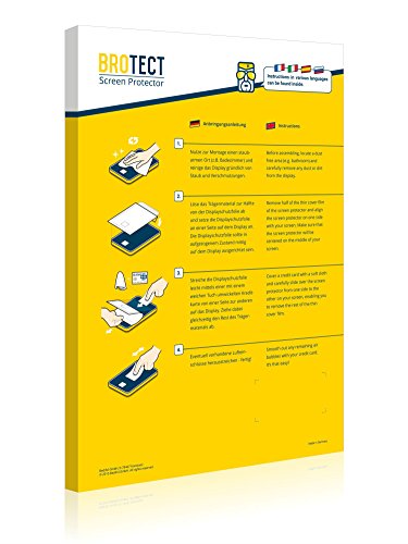 BROTECT Protector Pantalla Compatible con Mitac Mio Cyclo 505 HC Protector Transparente (2 Unidades) Anti-Huellas