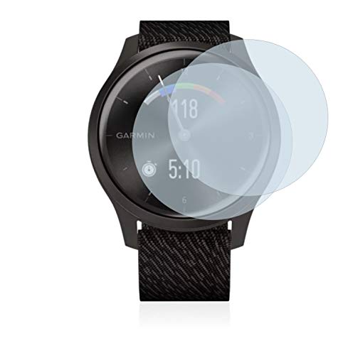 BROTECT Protector Pantalla Completa Compatible con Garmin vivomove Style (42 mm) (2 Unidades) 3D Curvo