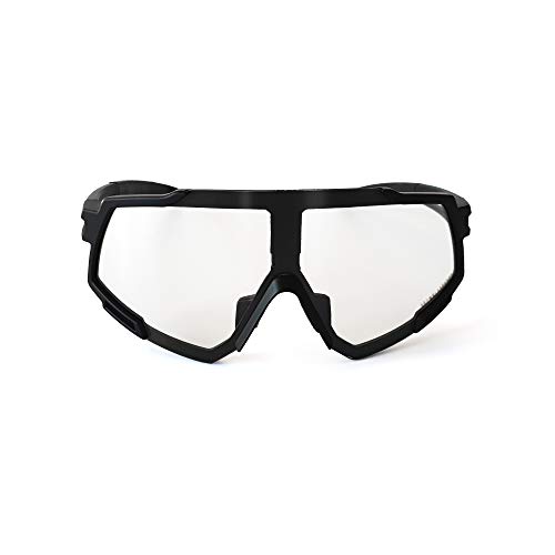 Brown Labrador Gafas fotocromaticas Ciclismo, Running Trail Running, BTT, Triatlon para Hombre y Mujer (Black - B)