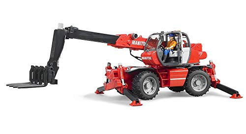 BRUDER - Telescopica Manitou MRT 2150 con accesorios - escala 1:16 - 02129