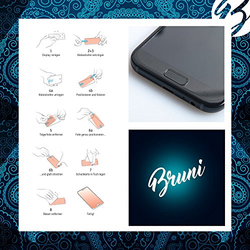 Bruni Película Protectora Compatible con Bosch Purion Protector Película, Claro Lámina Protectora (2X)
