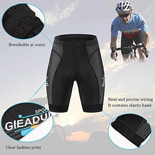 BRZSACR Culottes Ciclismo Hombre con Gel Acolchado Pantalones Cortos Ciclismo, Ciclismo Pantalones para MTB Deportes al Aire Libre