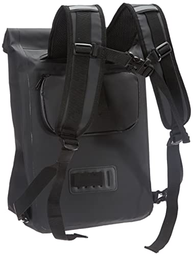 Büchel 81519001 81519001-Bolsa portaequipajes con función de Mochila, 100% Impermeable, con Correa y Bolsillo Delantero, Color Negro, Unisex Adulto, 18