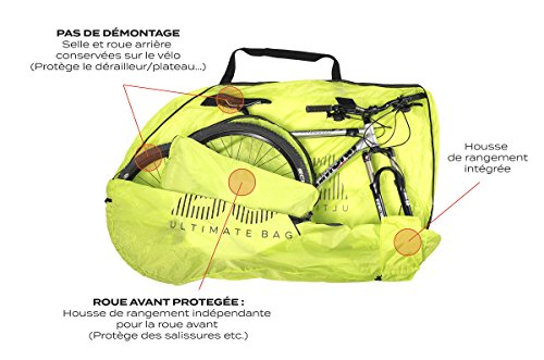 Buds-Sports - Bolsa de bicicleta MTBag Light - Bolsa de protección para Bicicleta de montaña sin desmontar la rueda trasera …