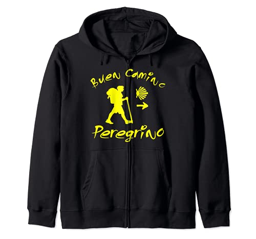 Buen Camino Peregrino Camino de Santiago Compostela Spain Sudadera con Capucha