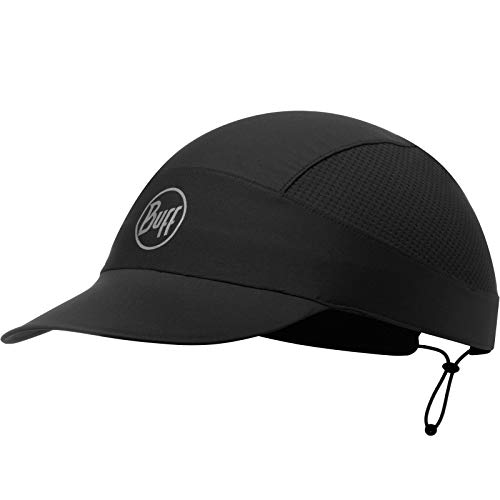 Buff R-Solid Gorra Pack Run Reflectante, Unisex Adulto, Negro, Talla Única