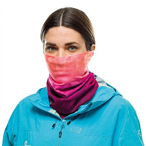 Buff Tesia Calentador Cuello Windproof, Mujer, Pink Fluor, Talla única