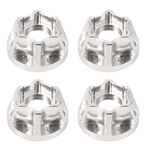 Buje Hexagonal de Rueda de Coche RC confiable Buje Hexagonal de Rueda 1/10 4 Piezas para Coche RC 1/10 con Rendimiento Mejorado(14mm)