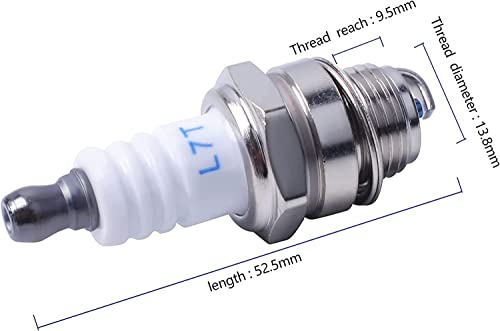 Bujía de repuesto universal L7T para motores de 2 tiempos, paquete de 5