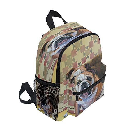 Bulldog Mini mochila infantil preescolar preescolar para el jardín de infantes, Bulldog 2 (Multicolor) - A01E18011-A