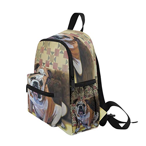 Bulldog Mini mochila infantil preescolar preescolar para el jardín de infantes, Bulldog 2 (Multicolor) - A01E18011-A