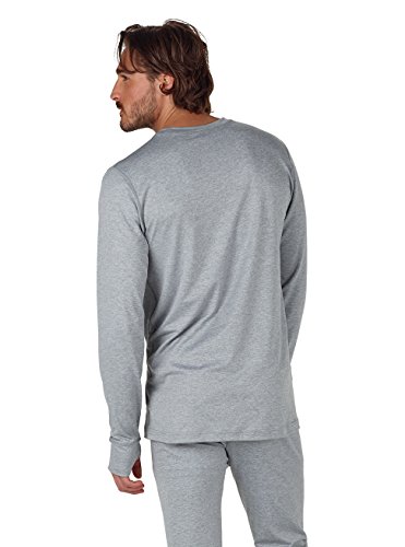 Burton Midweight Crew Camiseta Interior térmica, Hombre, Monument Heather, Small