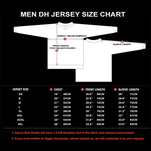 Bwchuxin Camisetas De Ciclismo MTB para Hombres, Maillot De Ciclismo De Manga Larga, De Secado Rápido, De Ciclismo De Montaña, Maillot De Ciclismo,2,XS