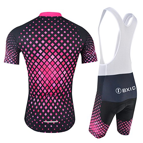 BXIO Maillot Ciclismo Mujer Verano, Respirable Traje Ciclismo con Culotte Ciclismo Acolchado en Gel 3D, MTB