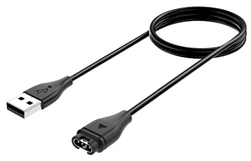 Cable de carga, Compatible con Garmin Fenix 6/6S/6X/5/5S/5X, Forerunner 935/945/45/45S/245, Approach S10/S40/S60/X10, Quatix 5 Sapphire, Vivoactive 3/4/4S, Vivomove 3/3S, Vivosport Instinct