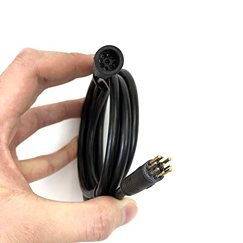 Cable de extensión de Bicicleta eléctrica de 60/130/160 cm, Cables de Motor 1,5 Cuadrados 250 W / 350 W para Kit de conversión de Motor de Cubo Ebike, Pieza (1600mm)